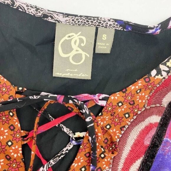 Anthropologie One September Arcata Dress - Patchwork Boho Size Small - Picture 9 of 12